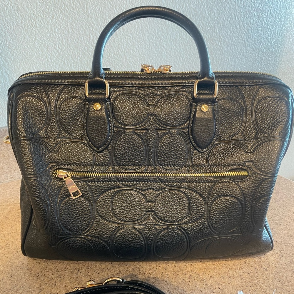 Large Coach Rowan in Signature Pebble - Picture 2 of 6